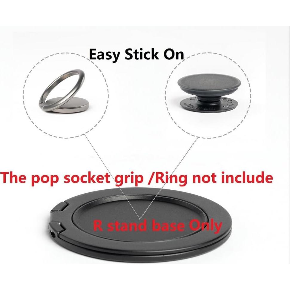 Soporte Magnético Ganinno R para iPhone 12-16 Pro Max - Aluminio Negro