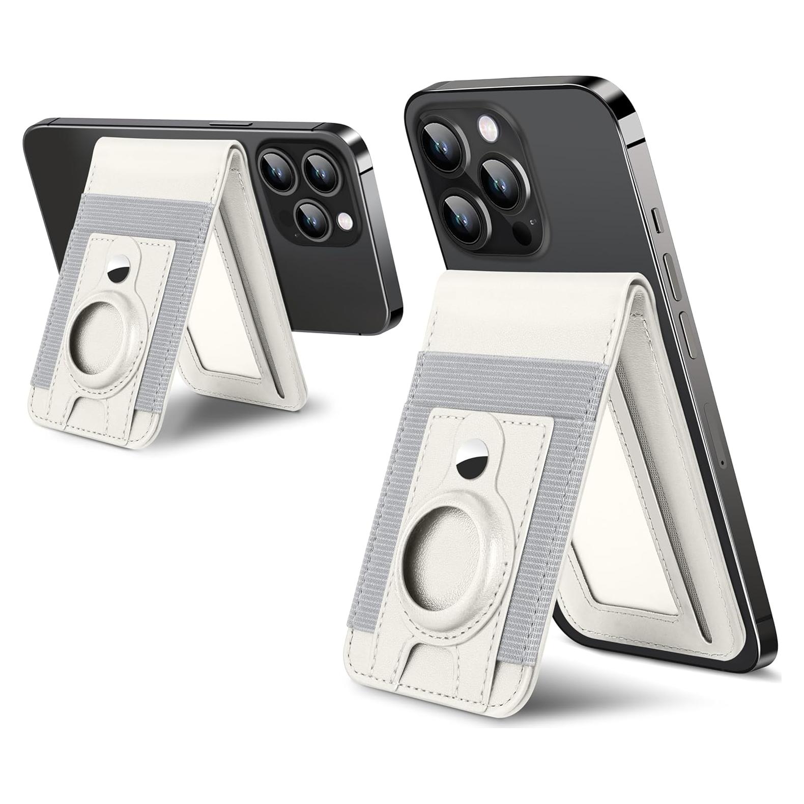 Billetera Magnética ExtreLife con Soporte para AirTag - Blanco