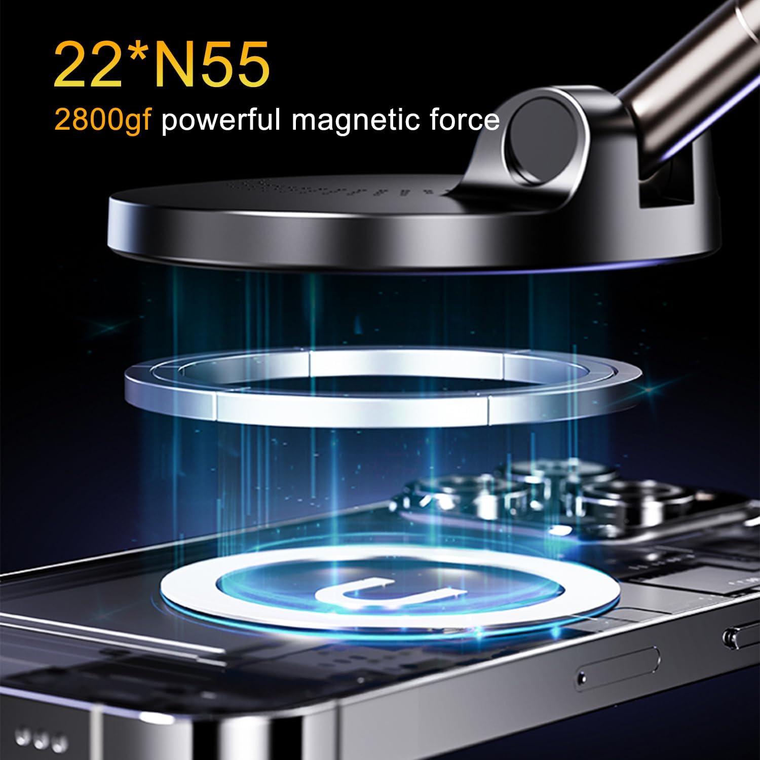 Cargador Inalámbrico 15W Jkoailiwi con Soporte Magnético