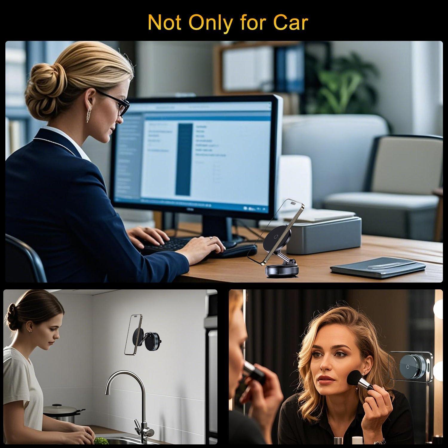 Cargador Inalámbrico 15W Jkoailiwi con Soporte Magnético