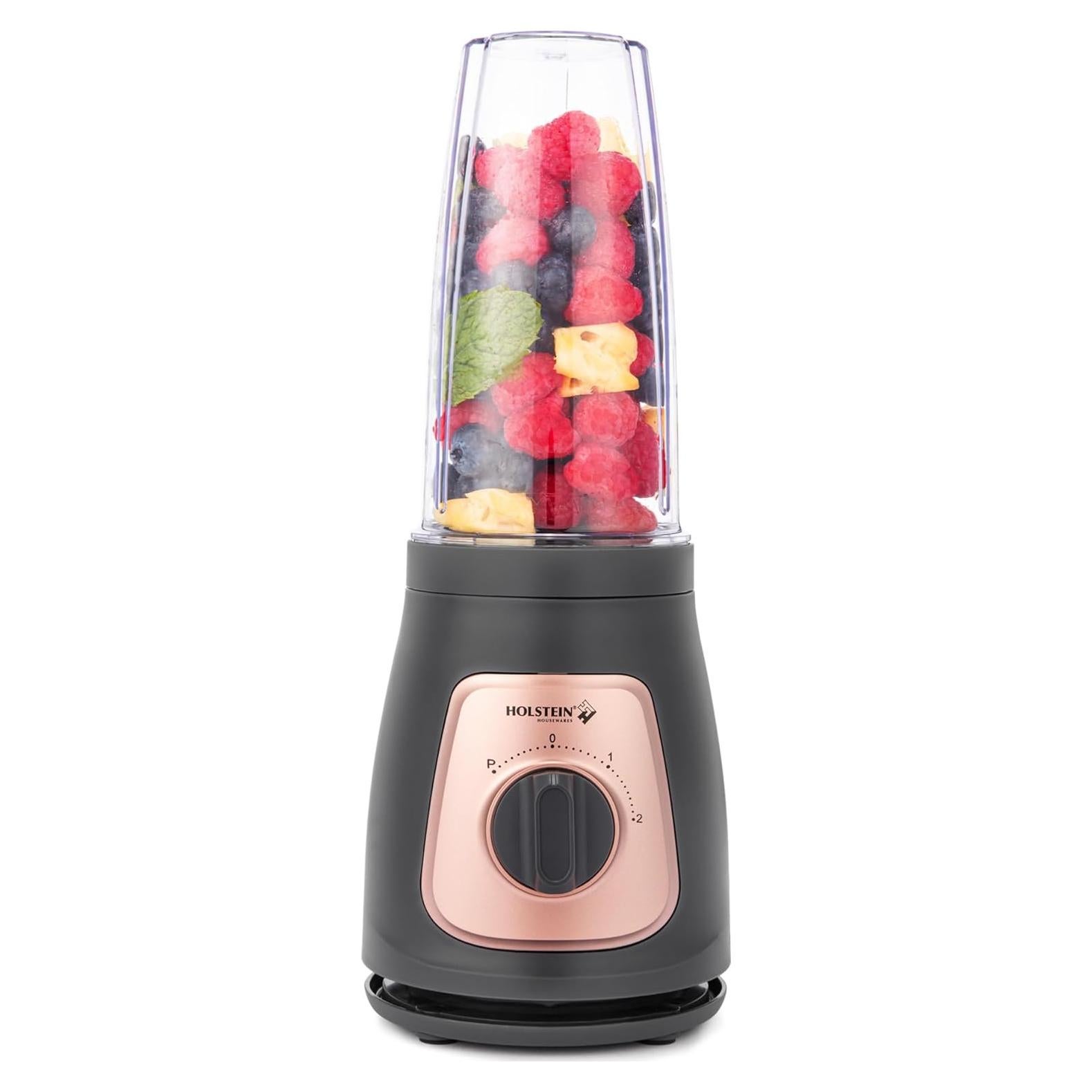 Licuadora Personal Holstein Housewares 0.74L 2 Velocidades Gris/Dorado