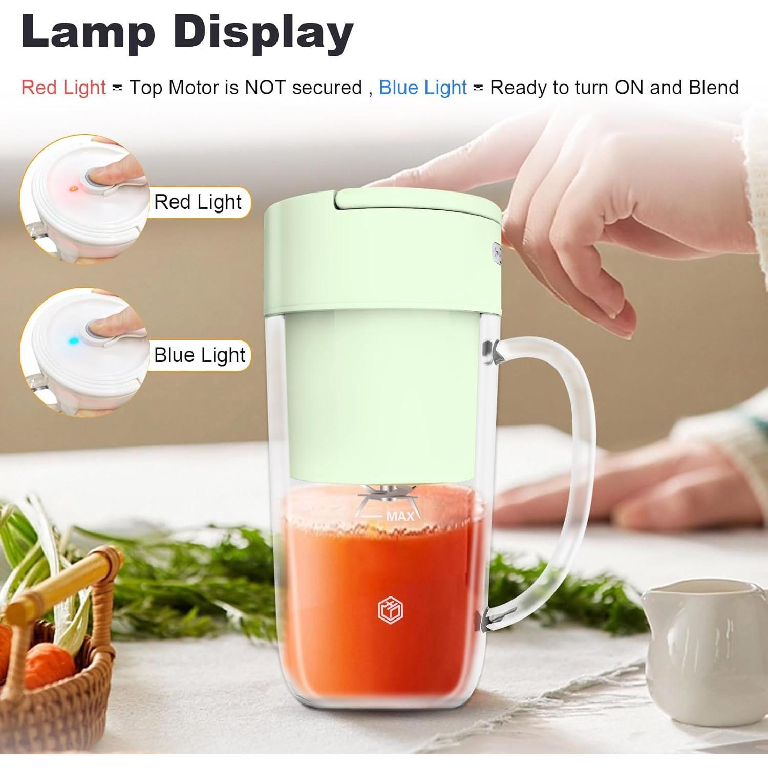 Licuadora Portátil Cozy Blue 10 oz USB Recargable Verde