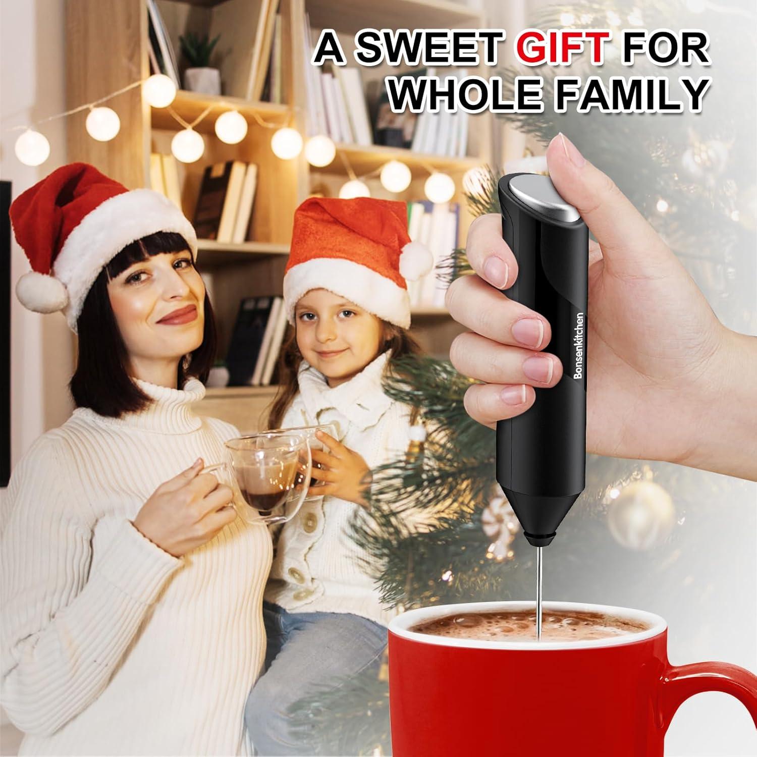 Espumador de Leche Bonsenkitchen MF8712-NEW 10W Negro