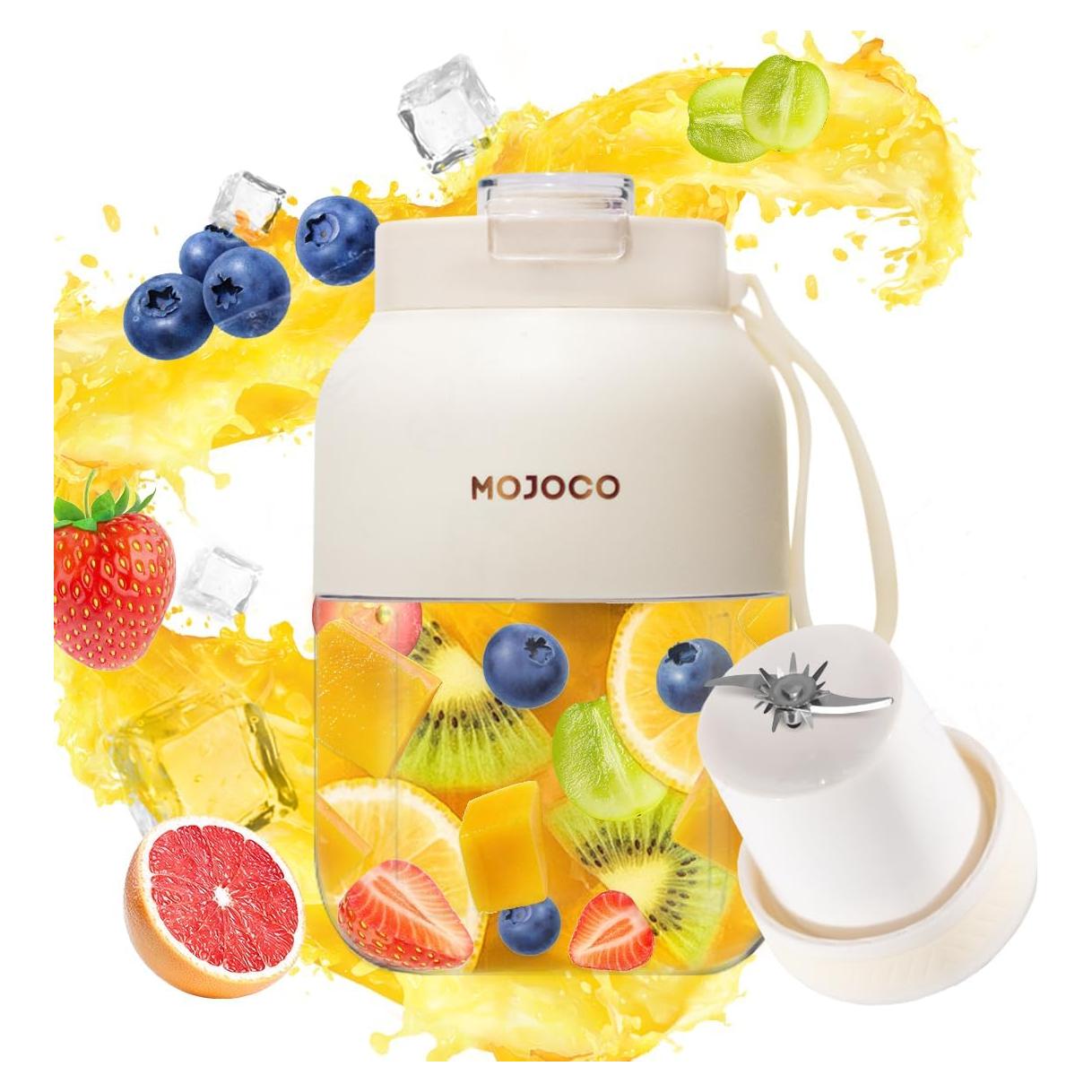 Licuadora Portátil Mojoco 24oz Inalámbrica con Cuchilla Acero