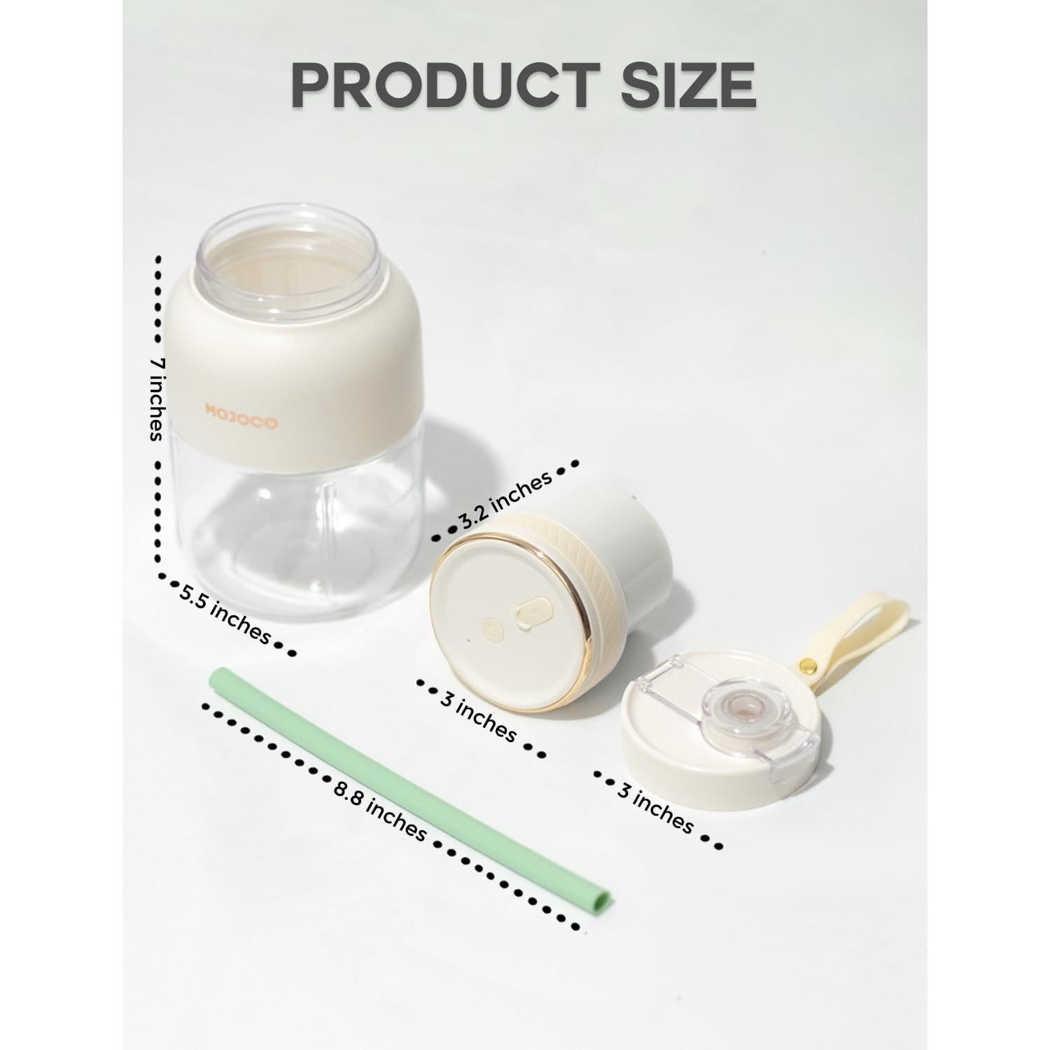 Licuadora Portátil Mojoco 24oz Inalámbrica con Cuchilla Acero