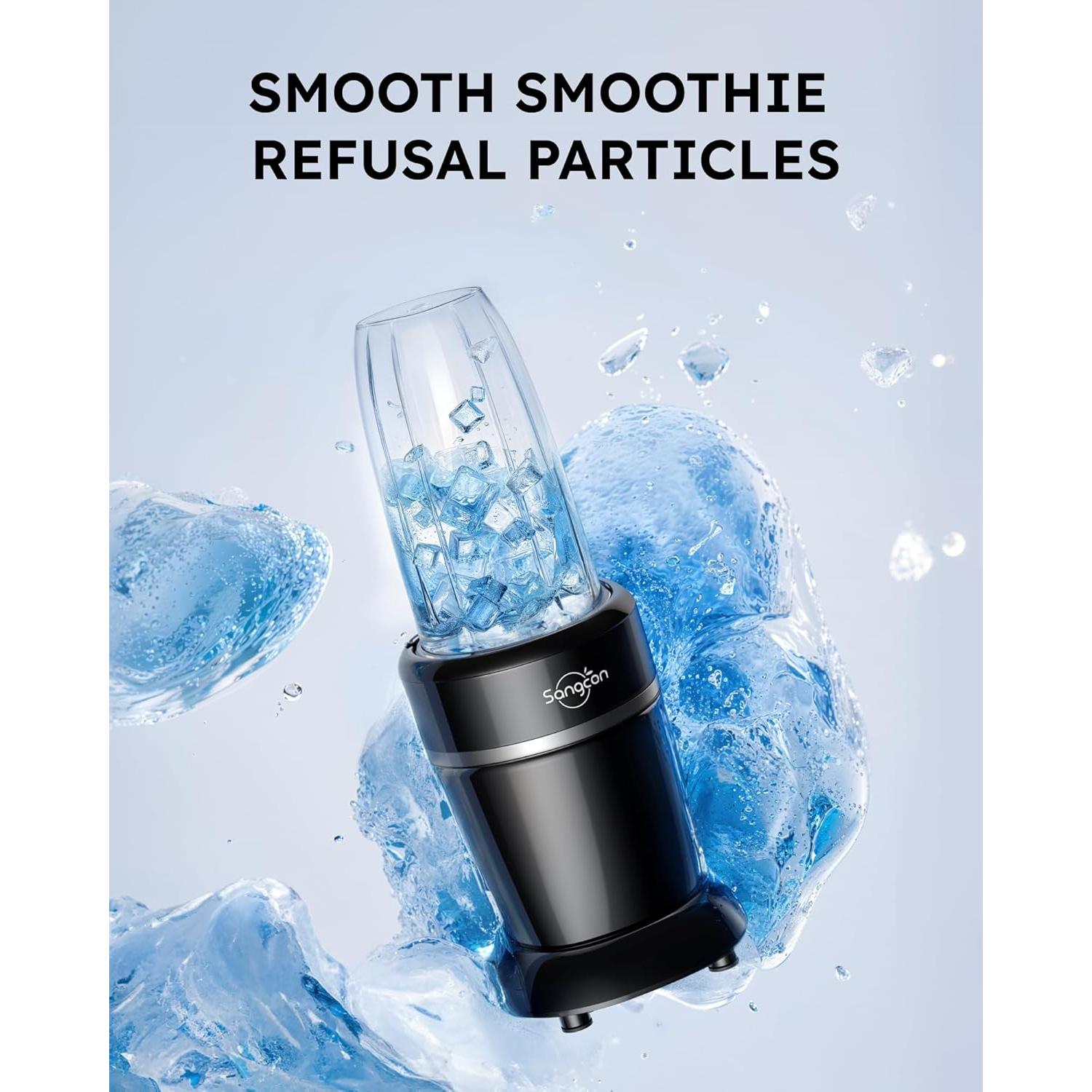 Licuadora Sangcon 1000W Portátil con 3 Tazas y Accesorios