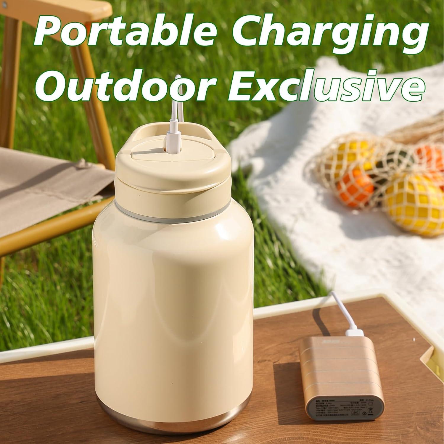 Licuadora Portátil John Smith 975ml Recargable USB Blanca