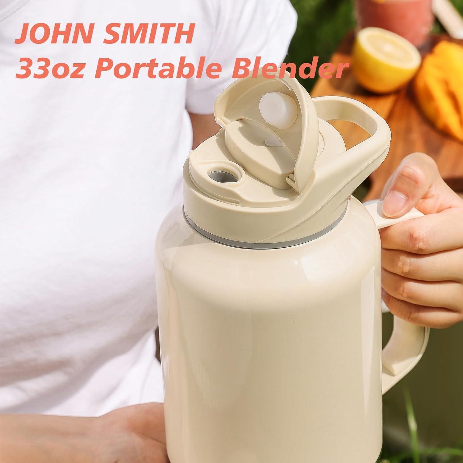 Licuadora Portátil John Smith 975ml Recargable USB Blanca