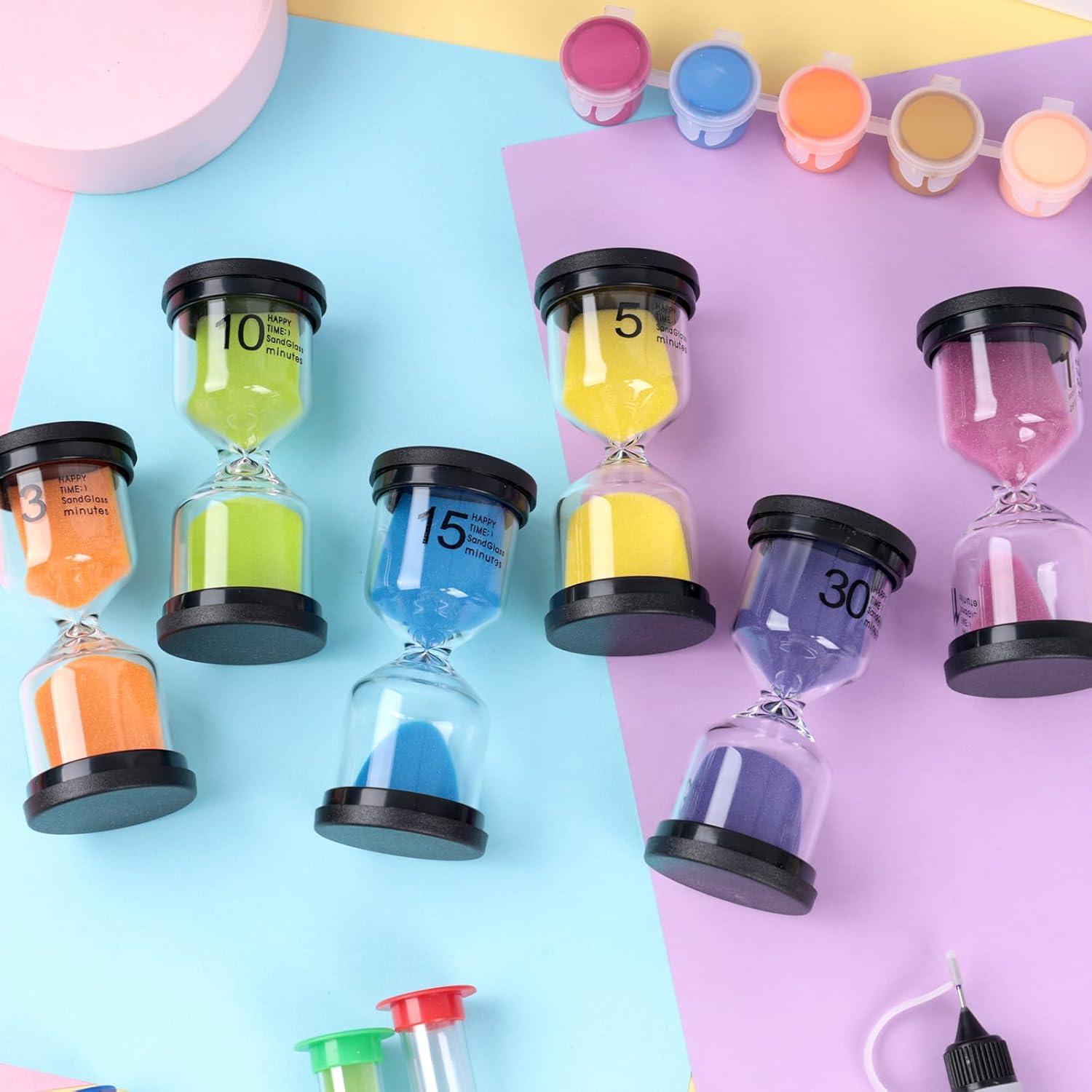 Temporizadores de Arena Shindel 6 Piezas Multicolor 1-30 Min