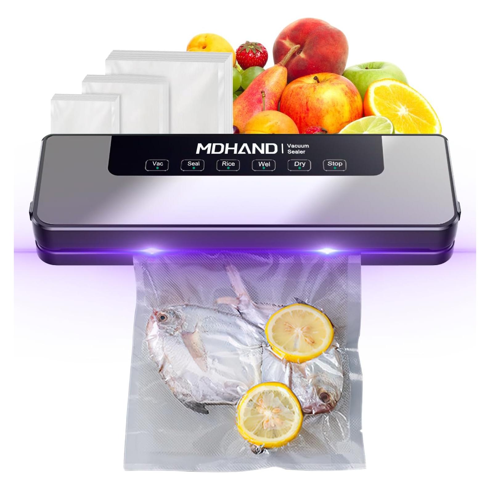 Sellador al Vacío MDHAND Automático Acero Inoxidable 158g