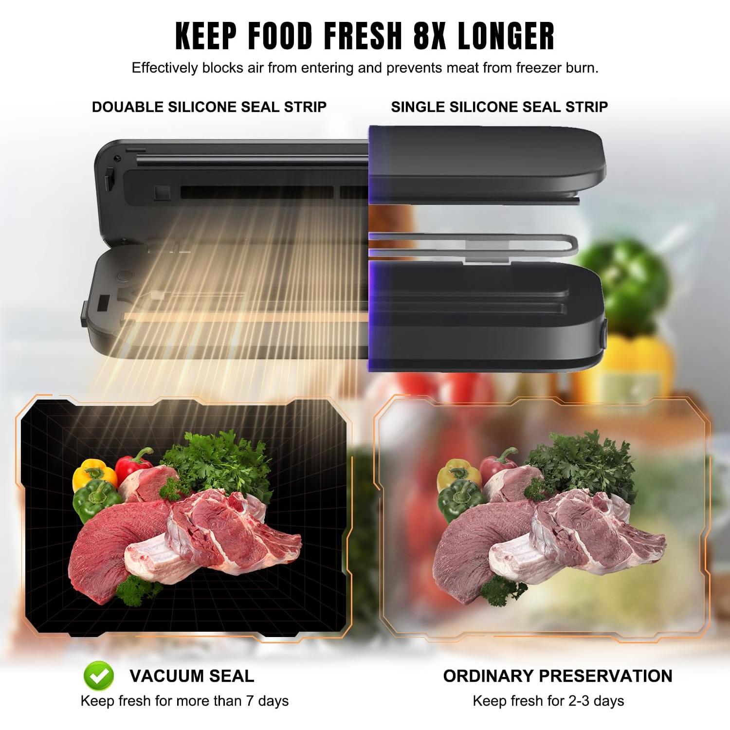 Sellador al Vacío MDHAND Automático Acero Inoxidable 158g