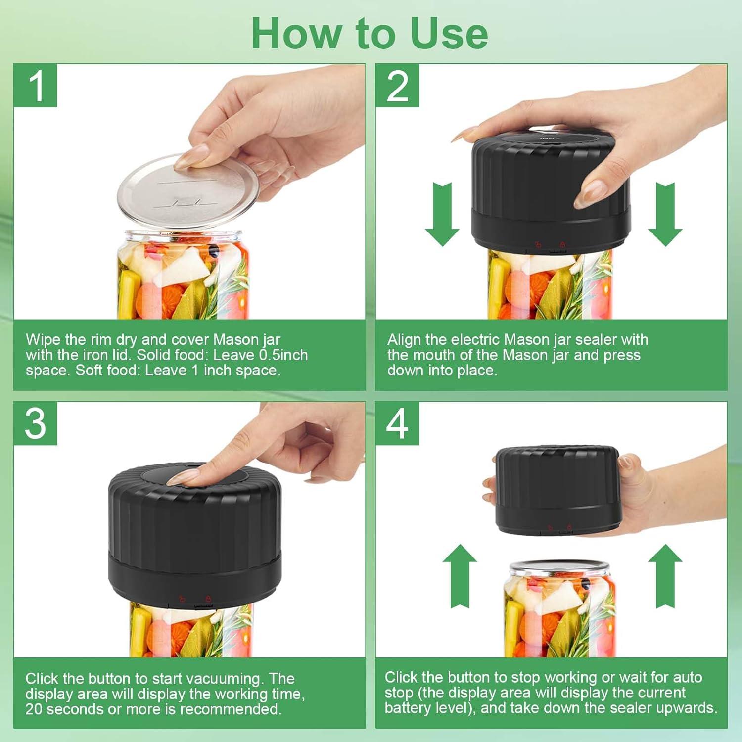 Sellador al Vacío Eléctrico SelePow VP06+ para Tarros