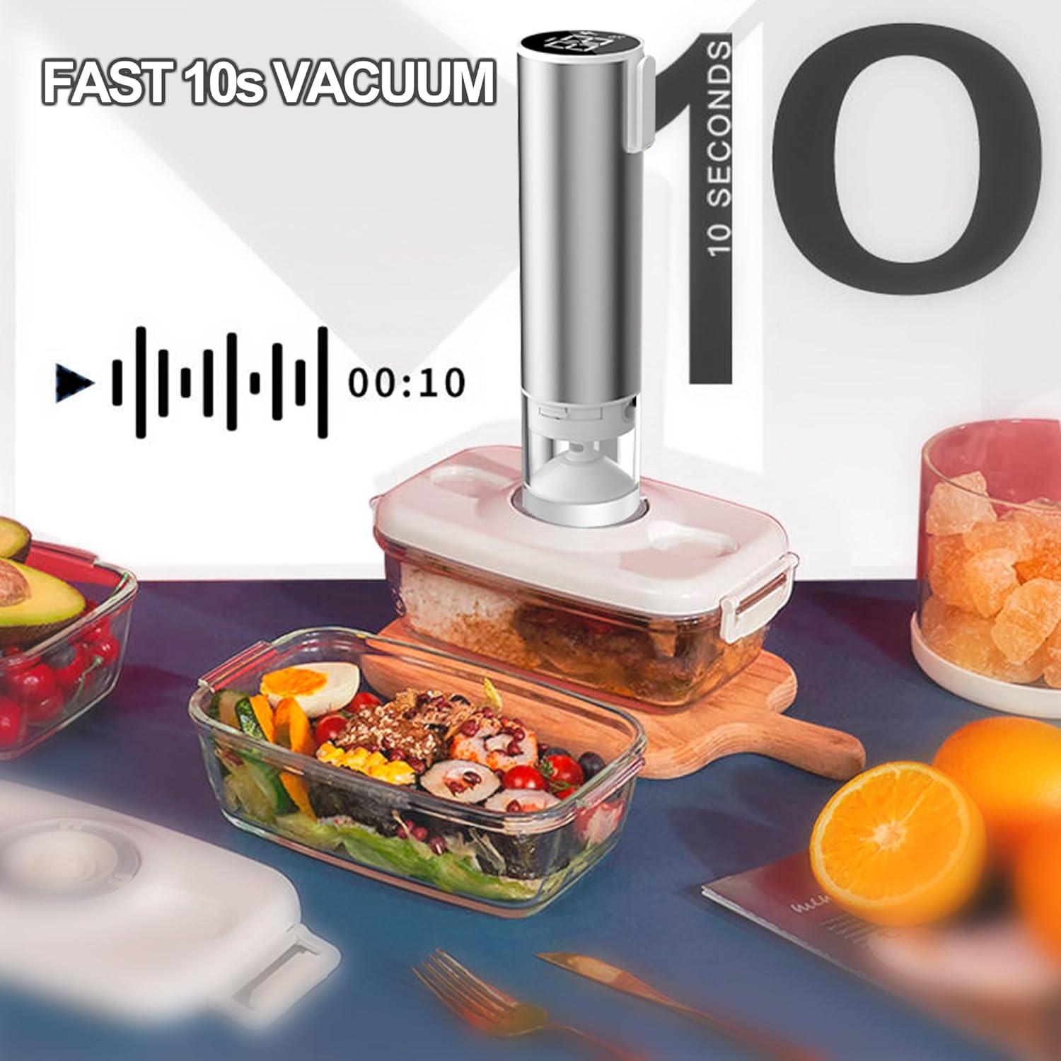 Sellador de Vacío Manual FloVogue Compacto 0.6 kg 10 Bolsas