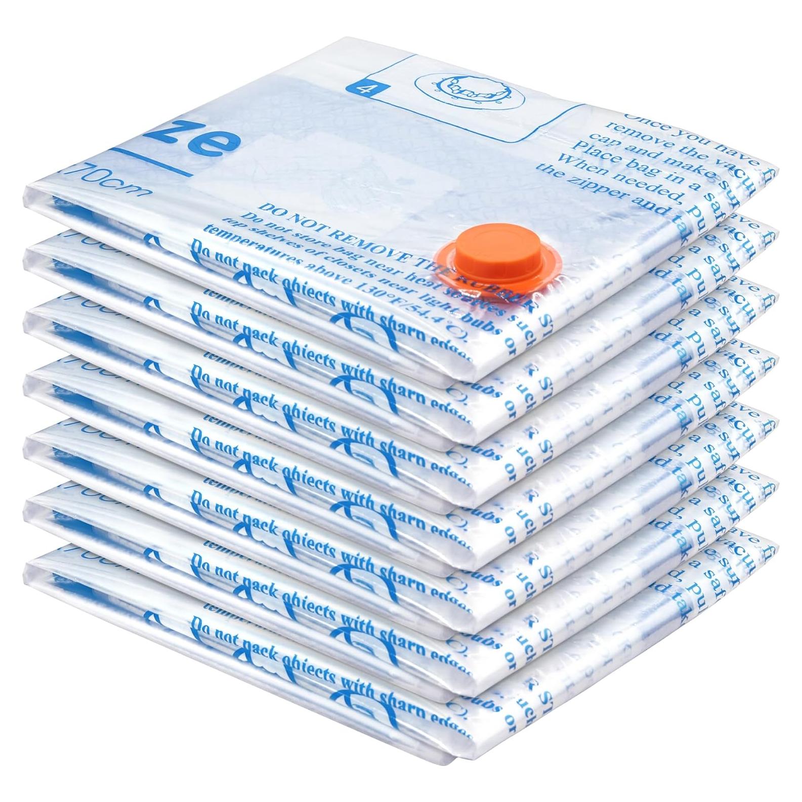 Bolsas de Almacenamiento al Vacío Jumbo 7 MEIQIHOME 100x70 cm