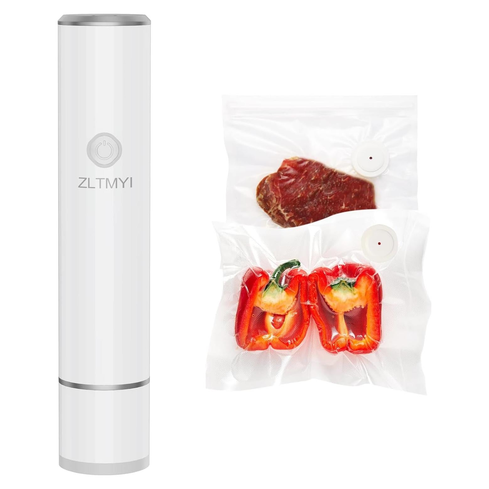 Sellador de Vacío ZLTMYI Portátil Recargable con 20 Bolsas