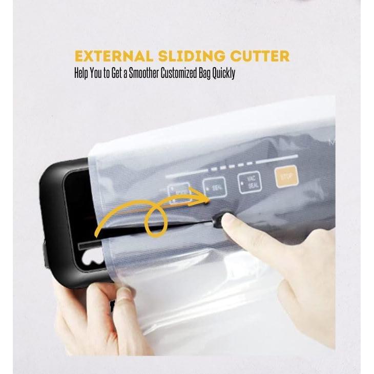 Sellador al Vacío MEGAWISE ZG3X Automático 120W Negro