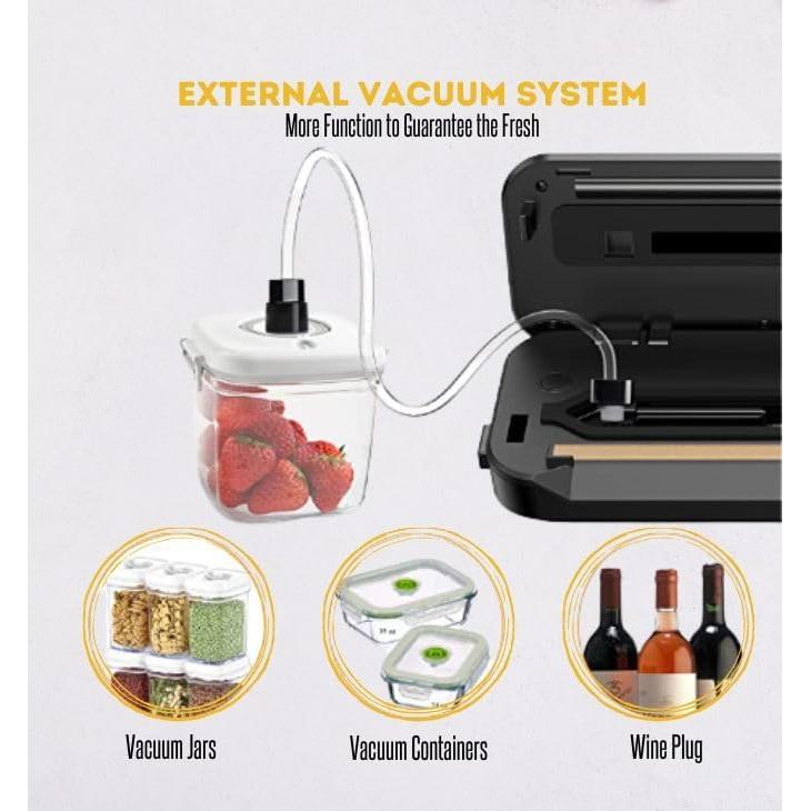 Sellador al Vacío MEGAWISE ZG3X Automático 120W Negro