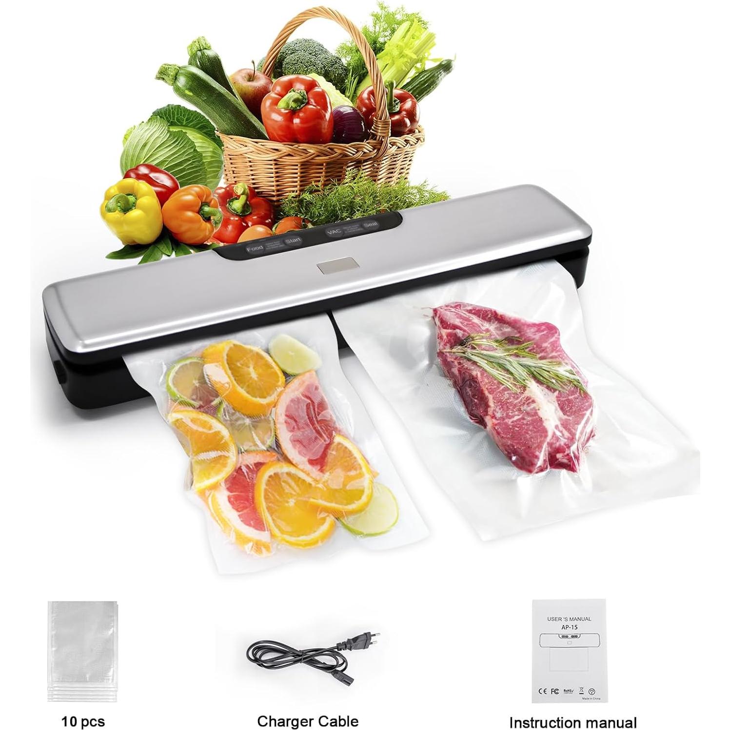 Máquina Selladora al Vacío Flyfox FL-ZJK-1001-S 135W Compacta