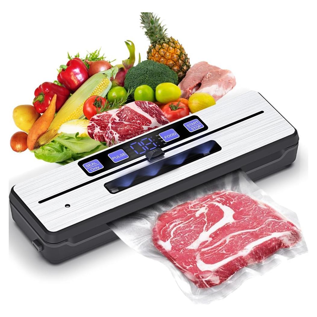 Máquina de Sellado al Vacío Jawploy AP-25 8 en 1 con 15 Bolsas