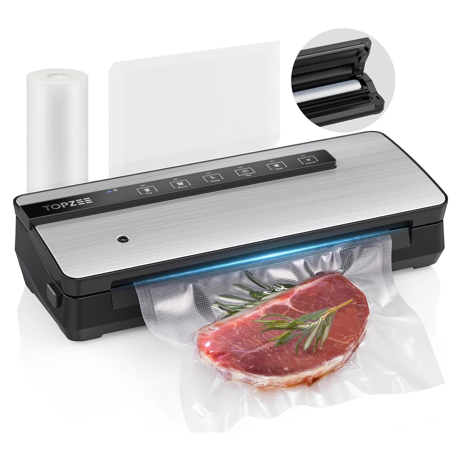 Sellador al vacío Topzee V3550 90kpa Acero Inoxidable