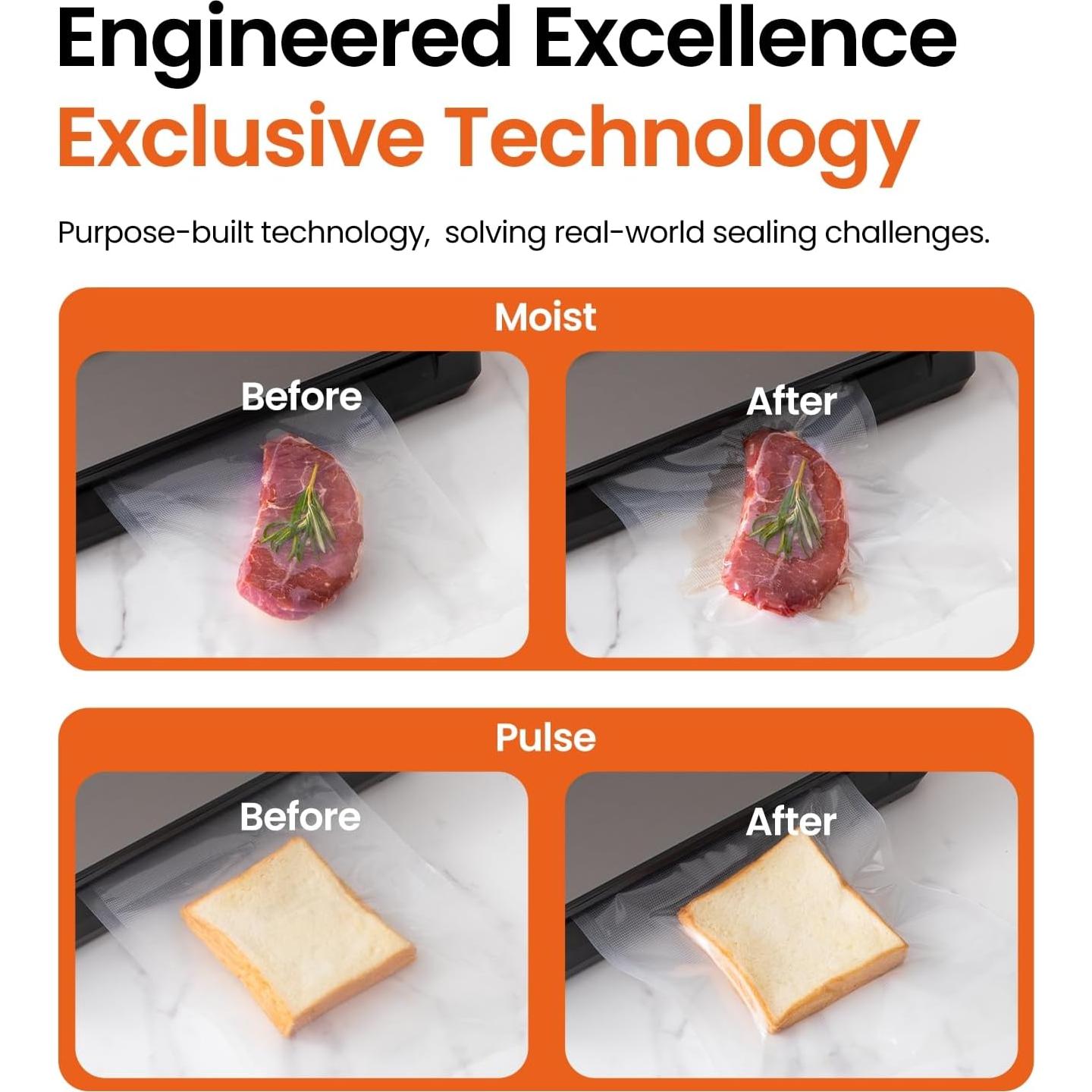 Sellador al vacío Topzee V3550 90kpa Acero Inoxidable