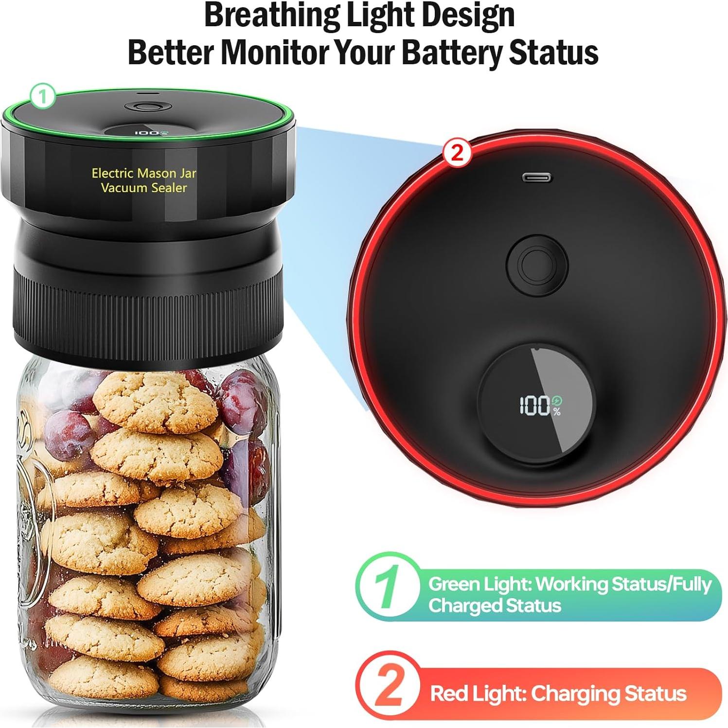 Sellador al vacío eléctrico Attikbiz VP09 para frascos