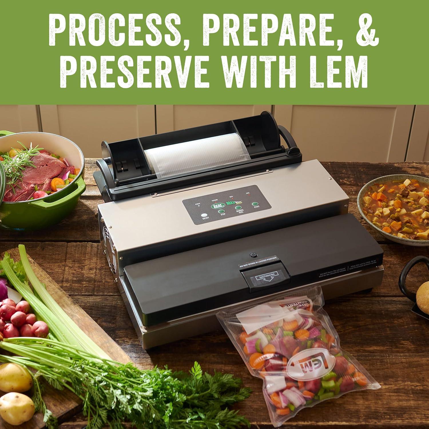 Sellador al Vacío LEM MaxVac 500 Automático 462W Plata