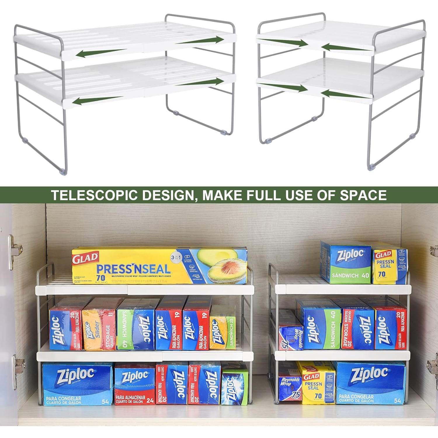 Organizador de Envoltura de Cocina Aionvidas 2 Paquetes Ajustable