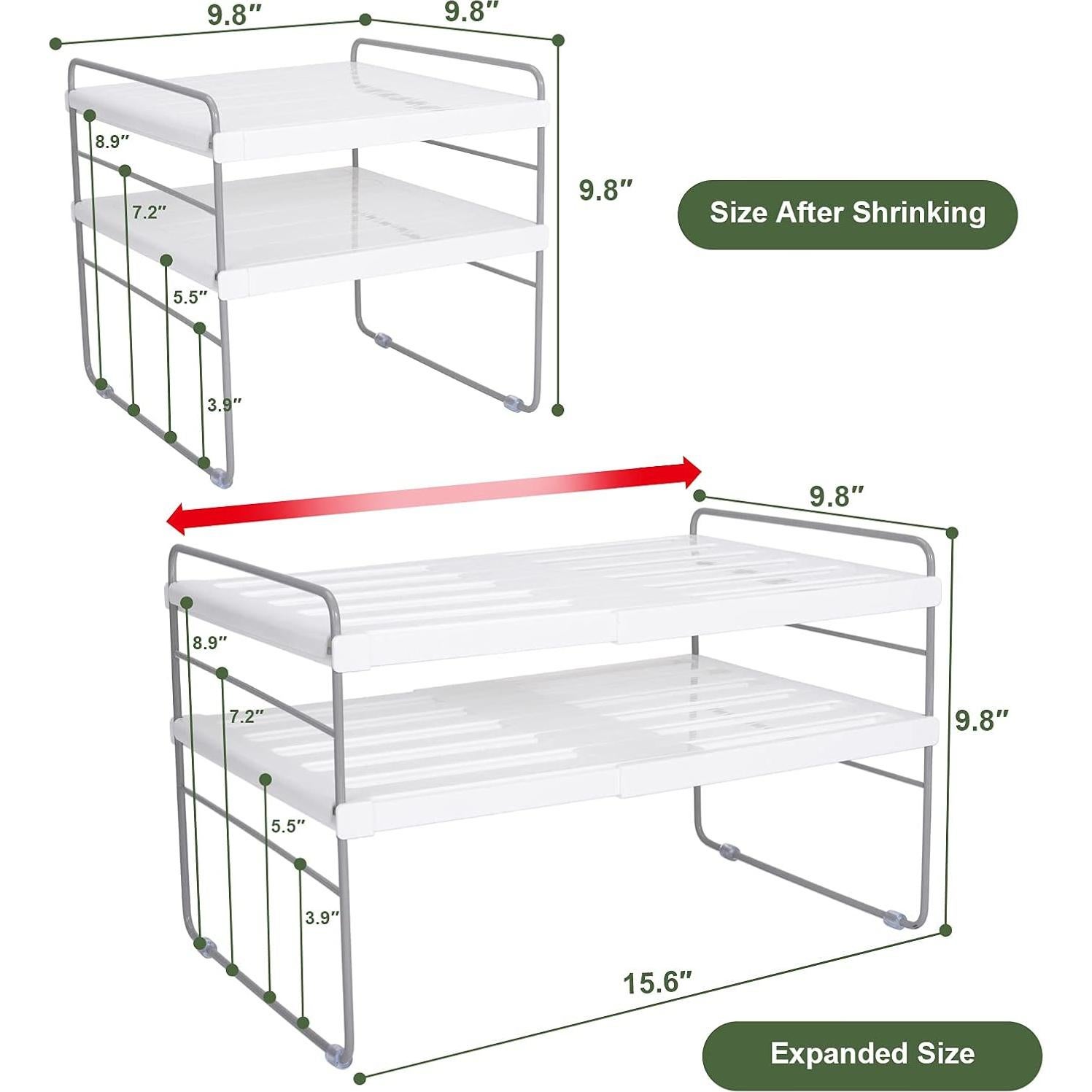 Organizador de Envoltura de Cocina Aionvidas 2 Paquetes Ajustable
