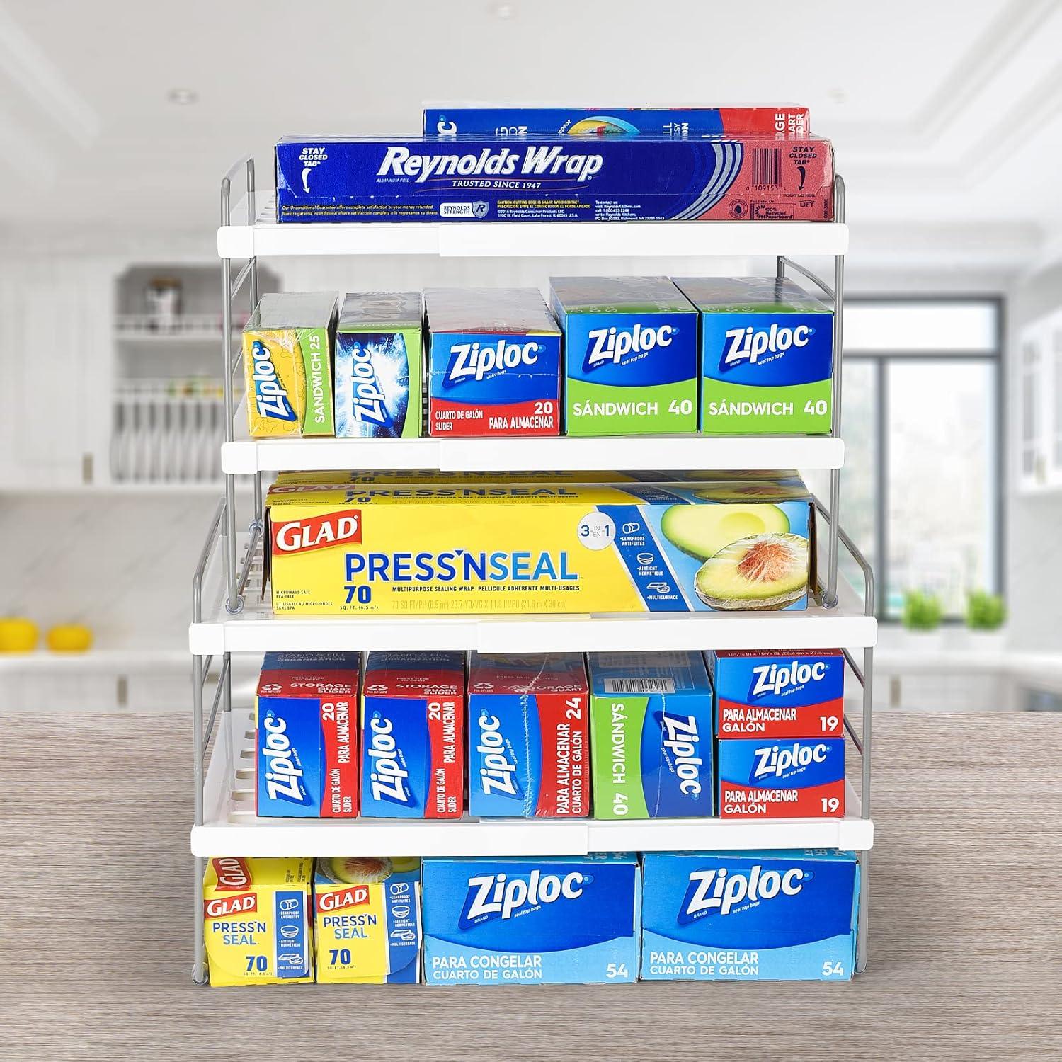 Organizador de Envoltura de Cocina Aionvidas 2 Paquetes Ajustable