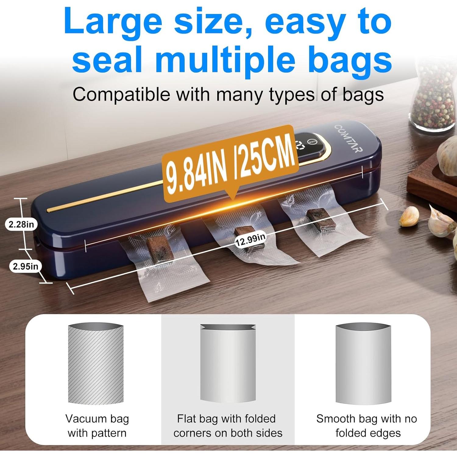 Máquina Selladora al Vacío COMTAR CTVS003 4 Modos Automática