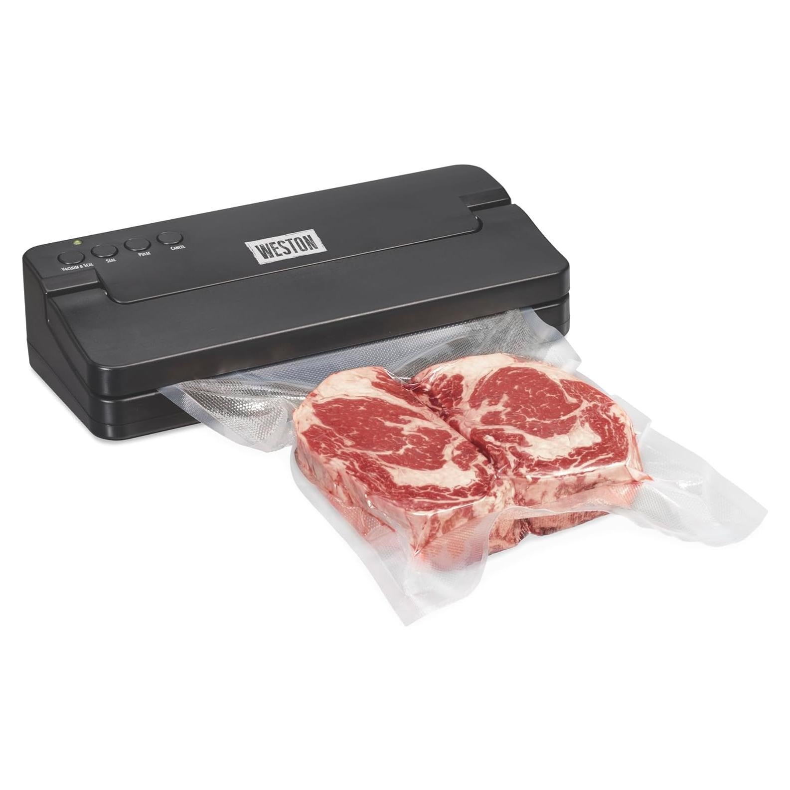 Máquina de Sellado al Vacío Weston 100W, 27.94 cm, Negra