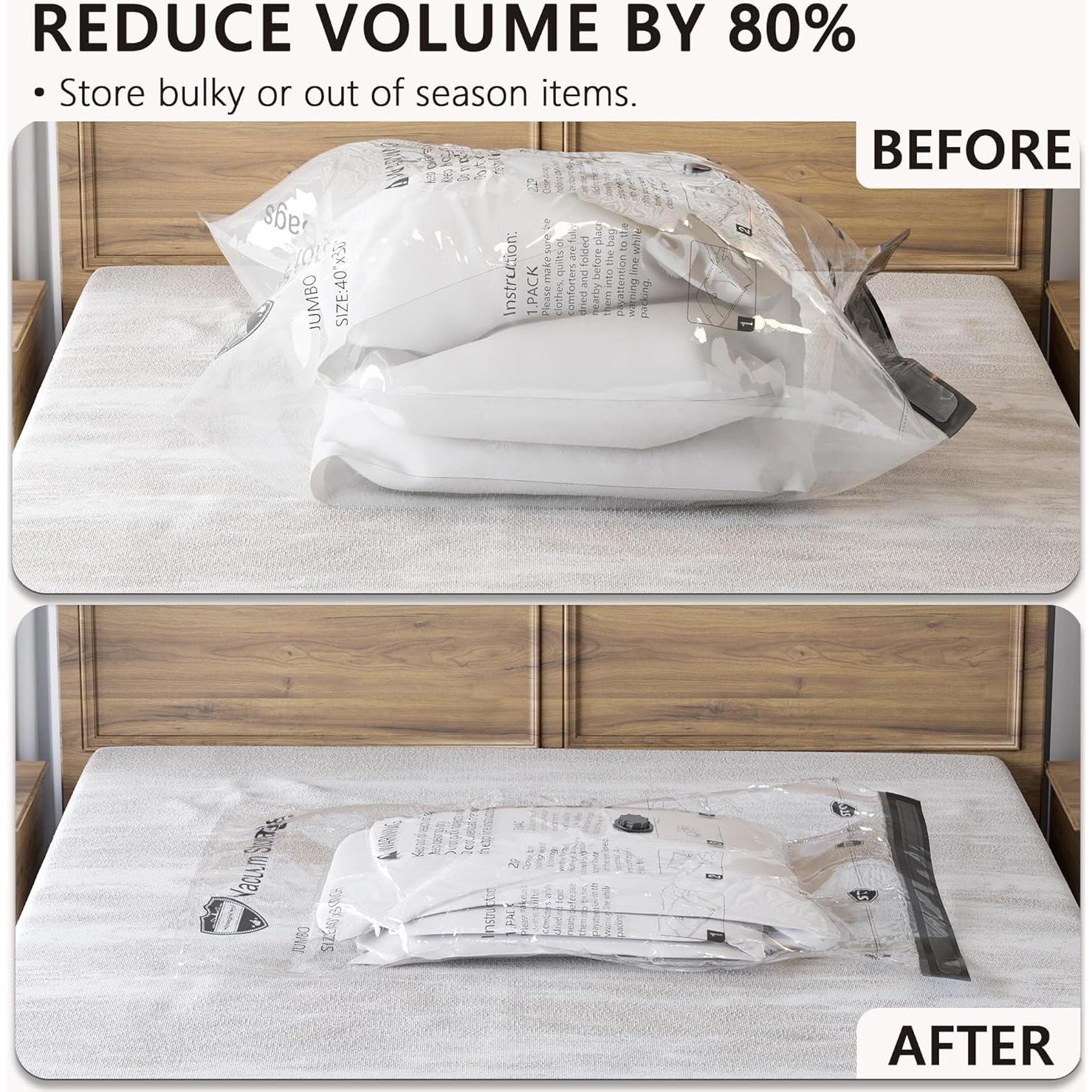 SUOCO 20 Bolsas de Almacenamiento al Vacío con Bomba