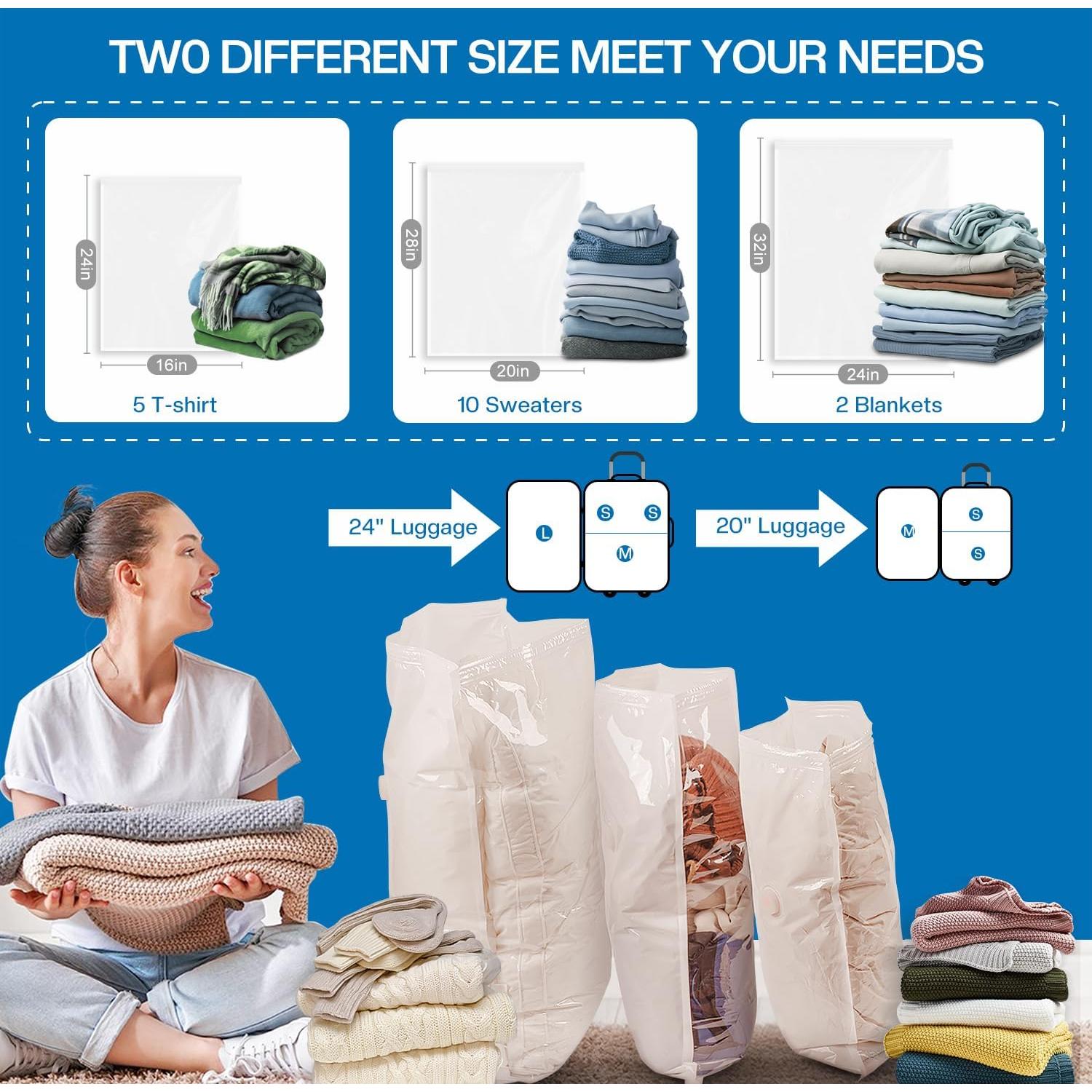 Bolsas de Almacenamiento al Vacío Vacbird 10 Pzas con Bomba