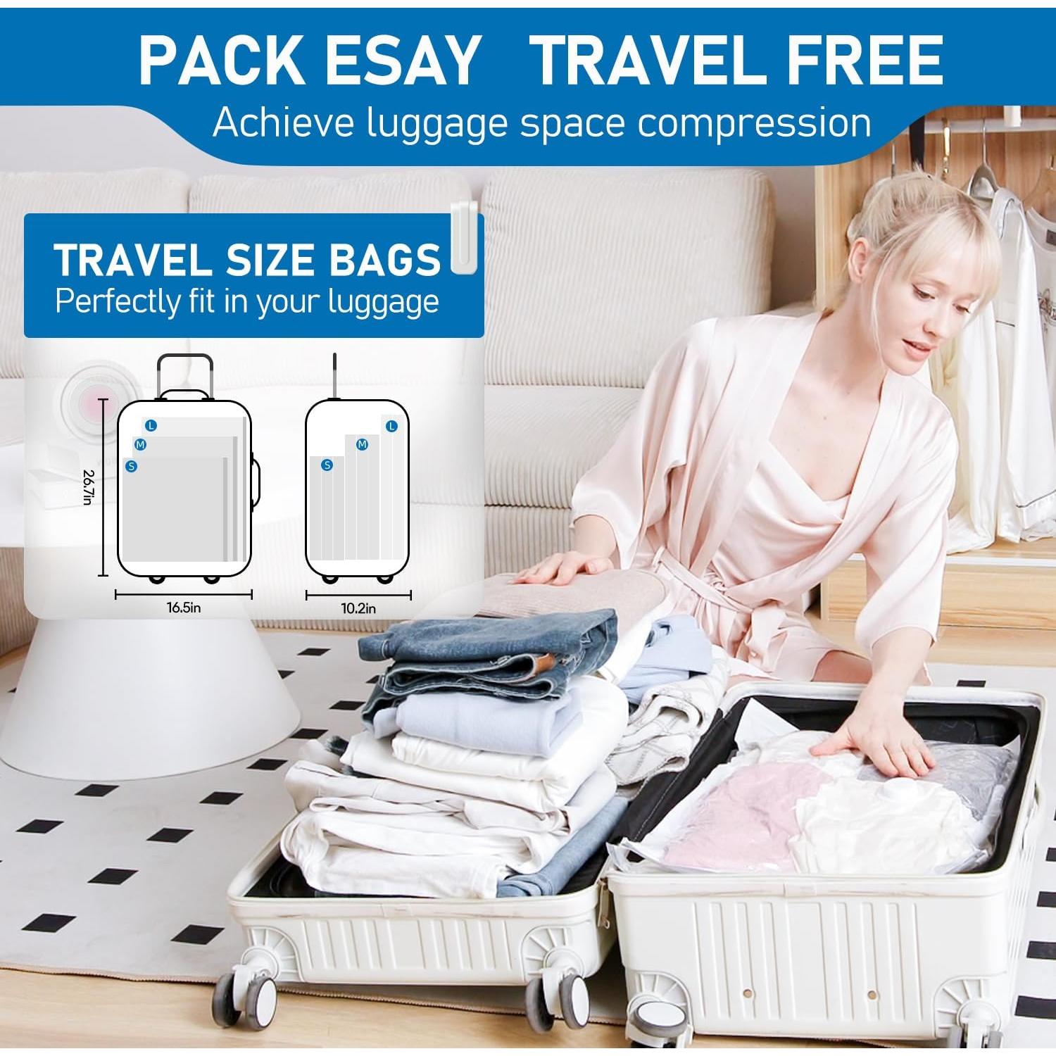 Bolsas de Almacenamiento al Vacío Vacbird 10 Pzas con Bomba