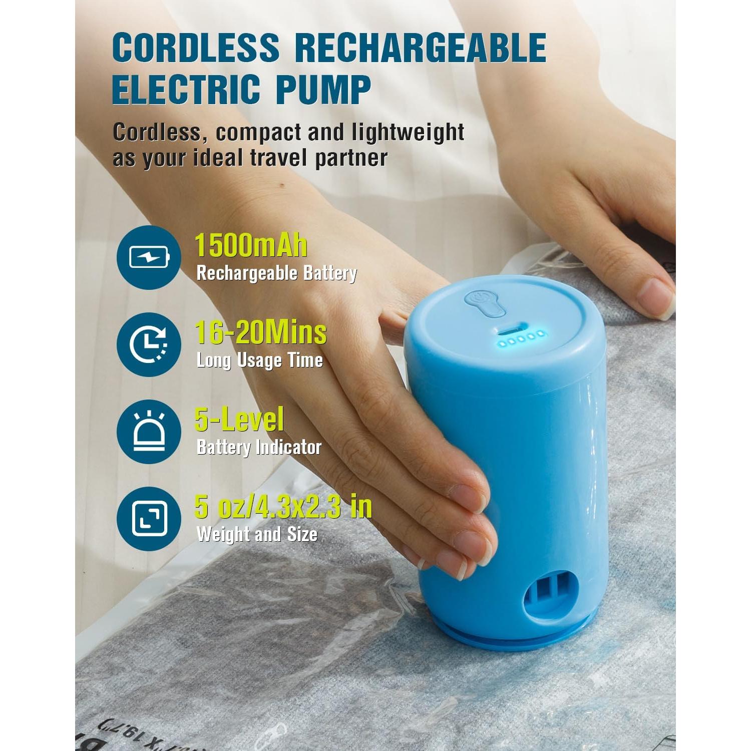 Bolsas de Almacenamiento al Vacío WANALIT 8 Paquete Viaje