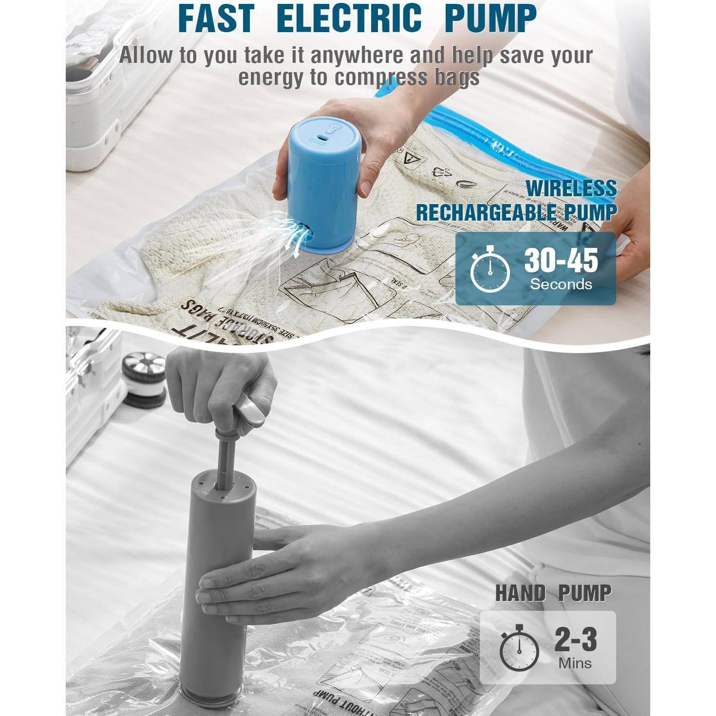 Bolsas de Almacenamiento al Vacío WANALIT 8 Paquete Viaje