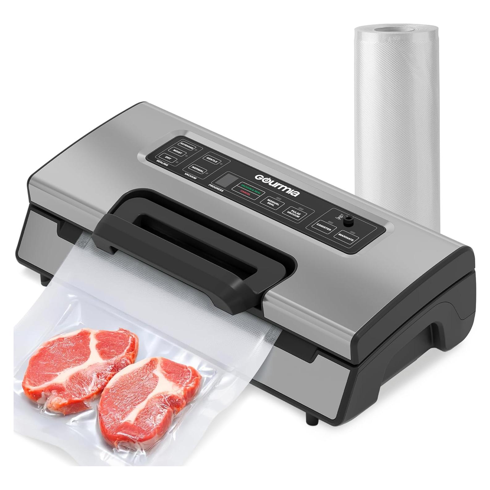 Máquina Selladora al Vacío Gourmia GVS1415 15 L/min Acero Inoxidable