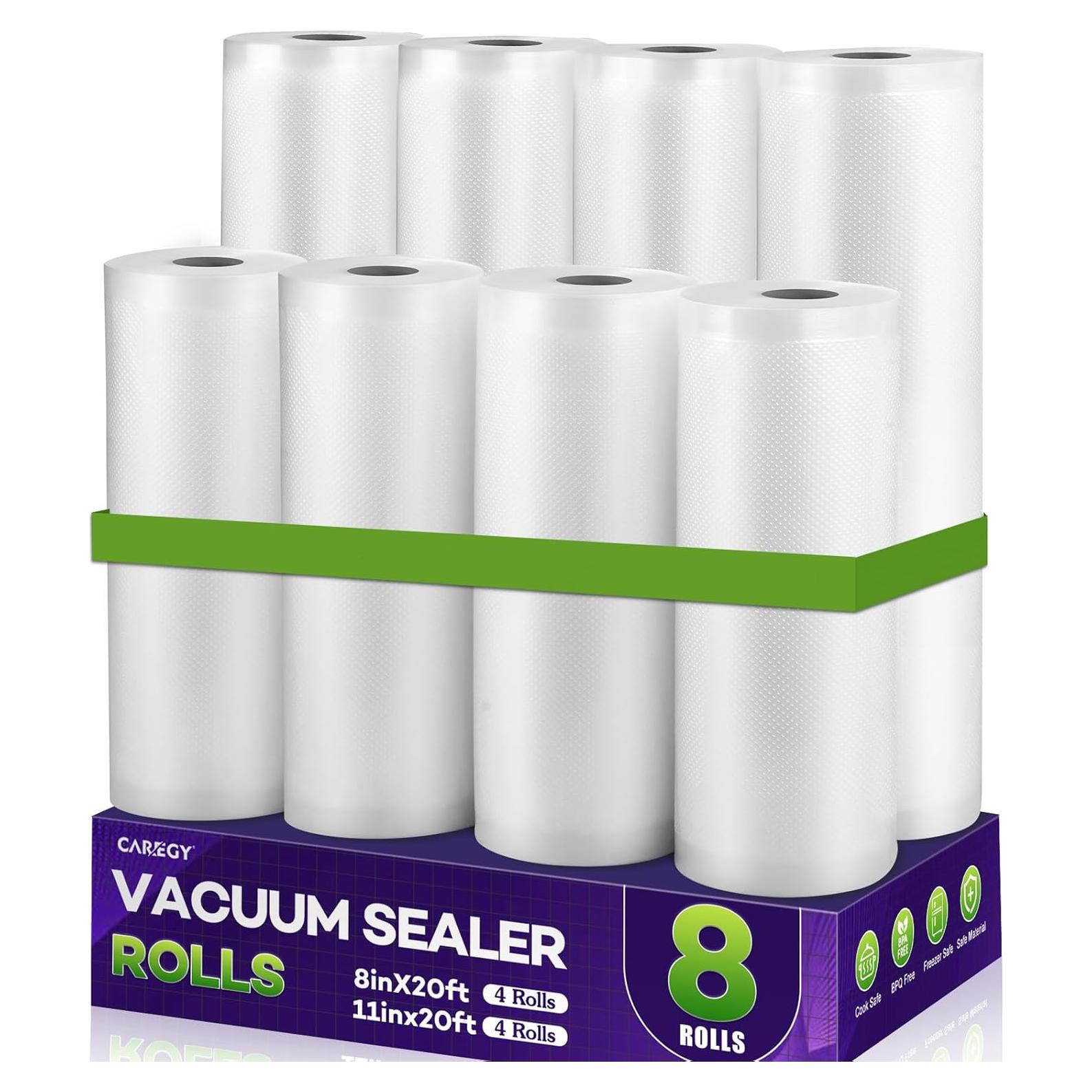 Bolsas de Sellado al Vacío CAREGY 8 Rollos 20m Grado Comercial