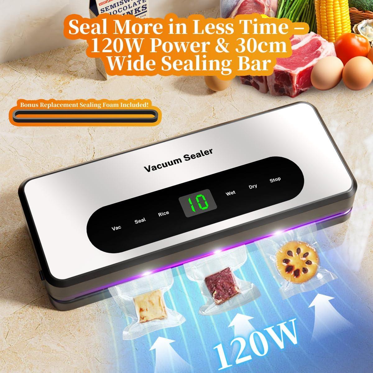 Máquina de Sellado al Vacío LACRTOPE con Luz UV-C y Kit