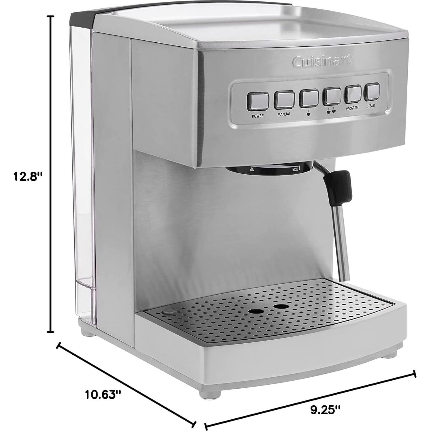 Cuisinart EM-200NP1 Máquina de Espresso 15 Bares Acero Inoxidable
