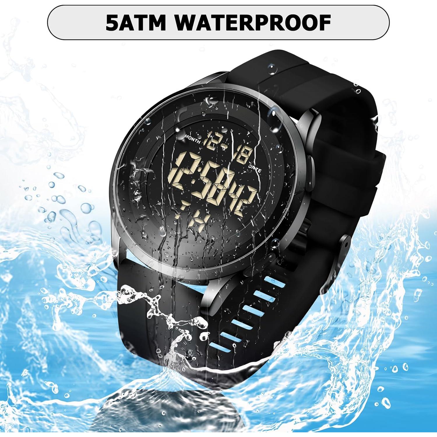 Reloj Militar Digital Impermeable COSSINIGE CG-8901 Negro