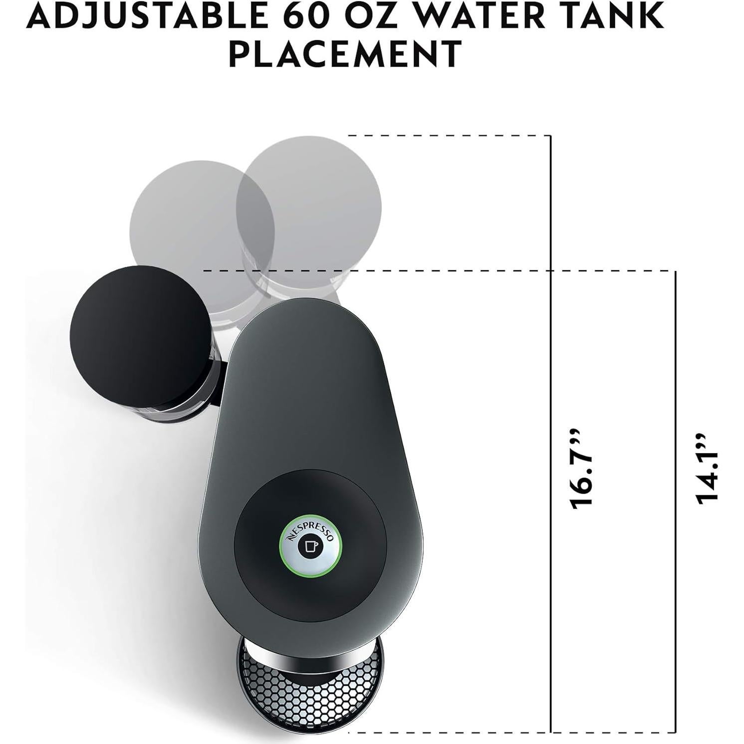 Cafetera Espresso Nespresso VertuoPlus De'Longhi Titan 1.18L