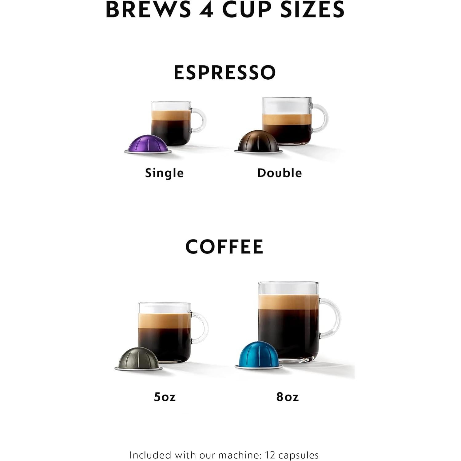 Cafetera Espresso Nespresso VertuoPlus De'Longhi Titan 1.18L