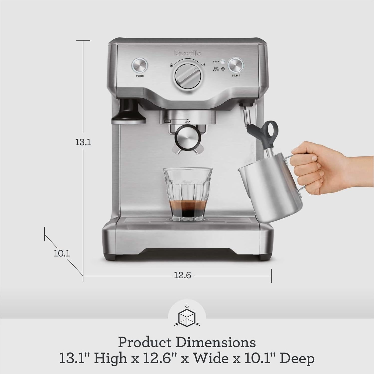 Máquina de Espresso Breville Duo Temp Pro BES810BSS 1.8L