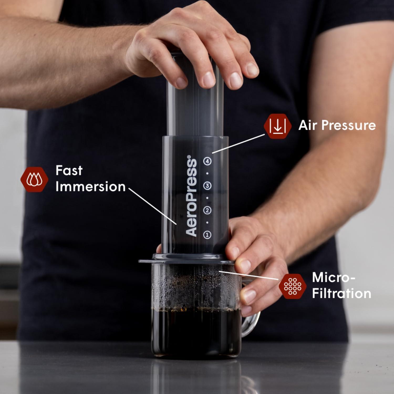 Cafetera AeroPress Original 3 en 1 Gris Manual 0.18 kg