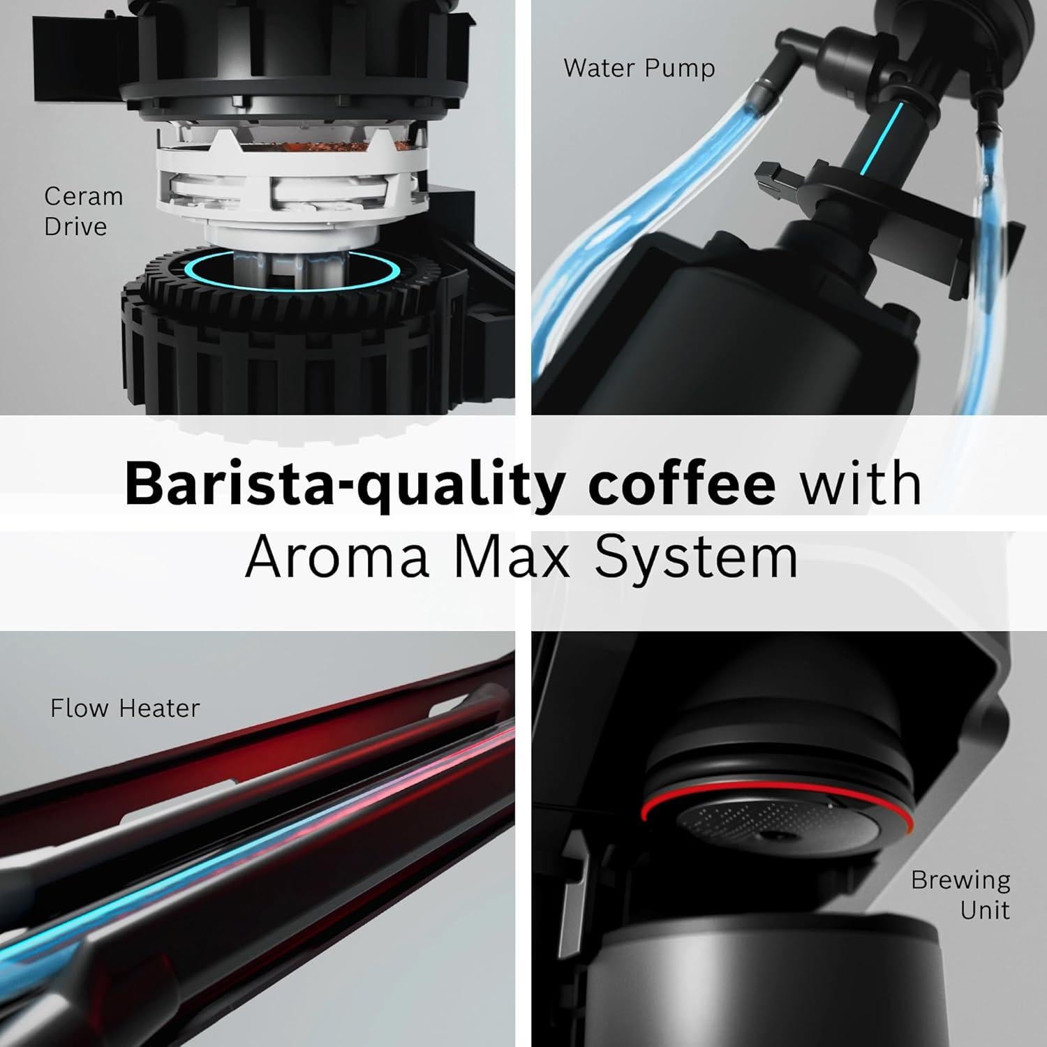 Máquina de Espresso Automática Bosch 500 Series VeroCafe - 9 Bebidas, Negro