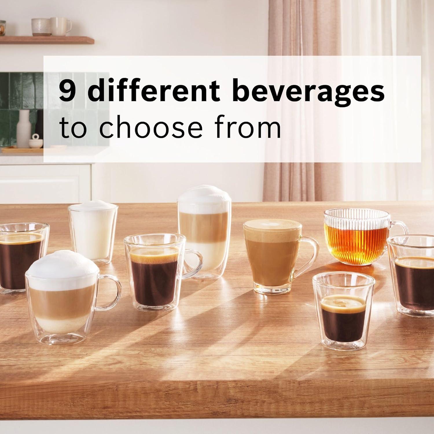 Máquina de Espresso Automática Bosch 500 Series VeroCafe - 9 Bebidas, Negro