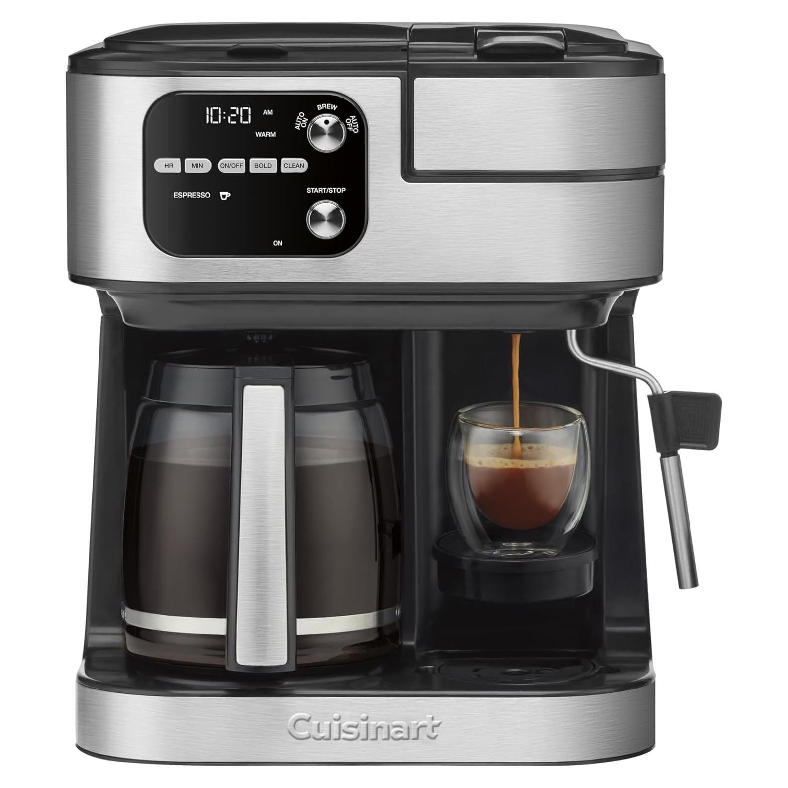 Cafetera Cuisinart Coffee Center Barista Bar 4-en-1 12 Tazas Negra