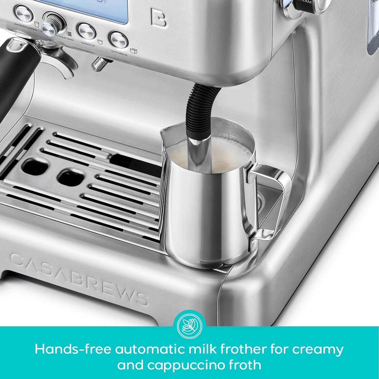 Máquina de Espresso CASABREWS Neutron Pro 20 Bar con Espumador Automático